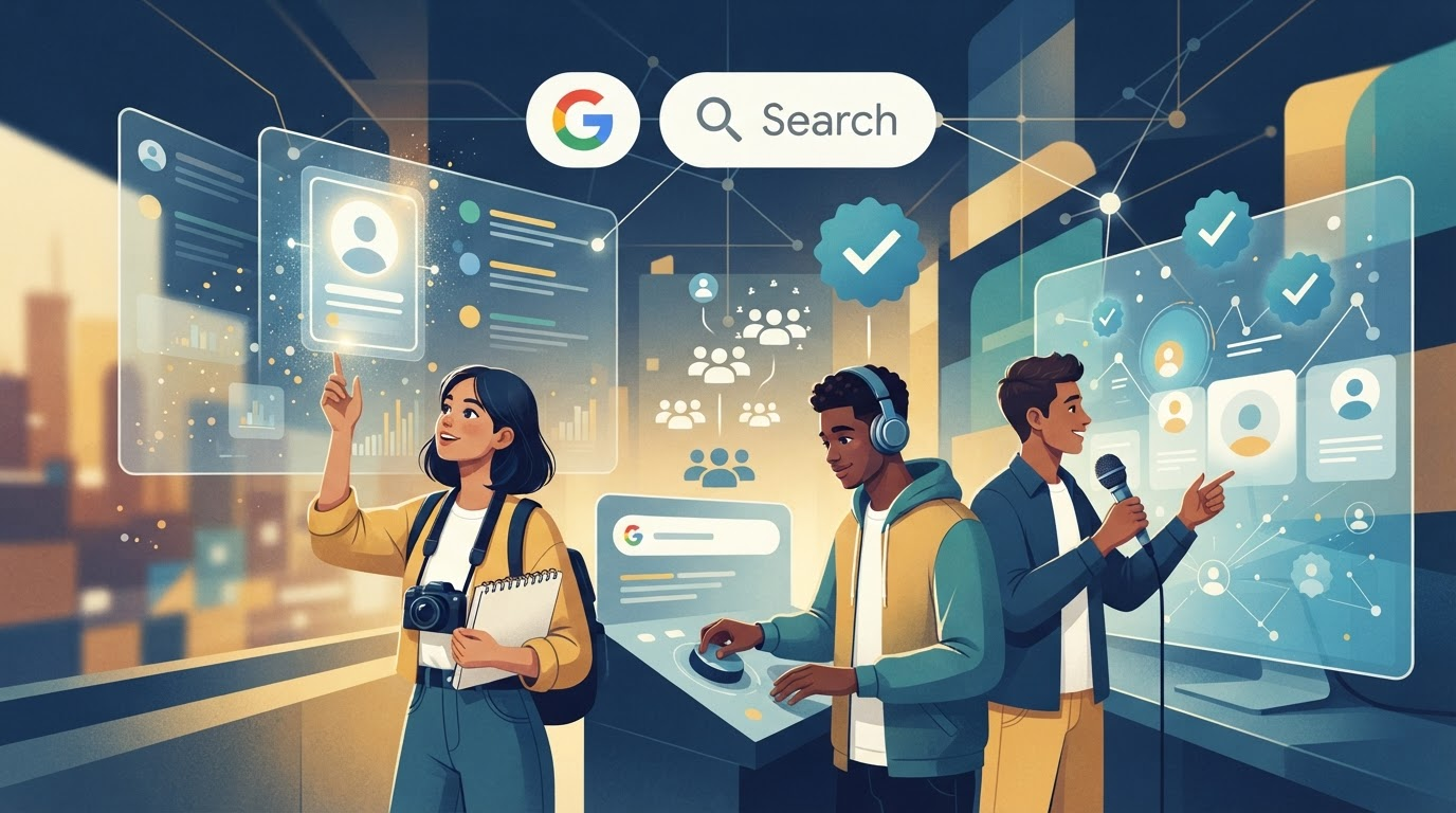 Google、検索プロファイルのフォロワー条件を緩和 中規模クリエイターの参入を支援